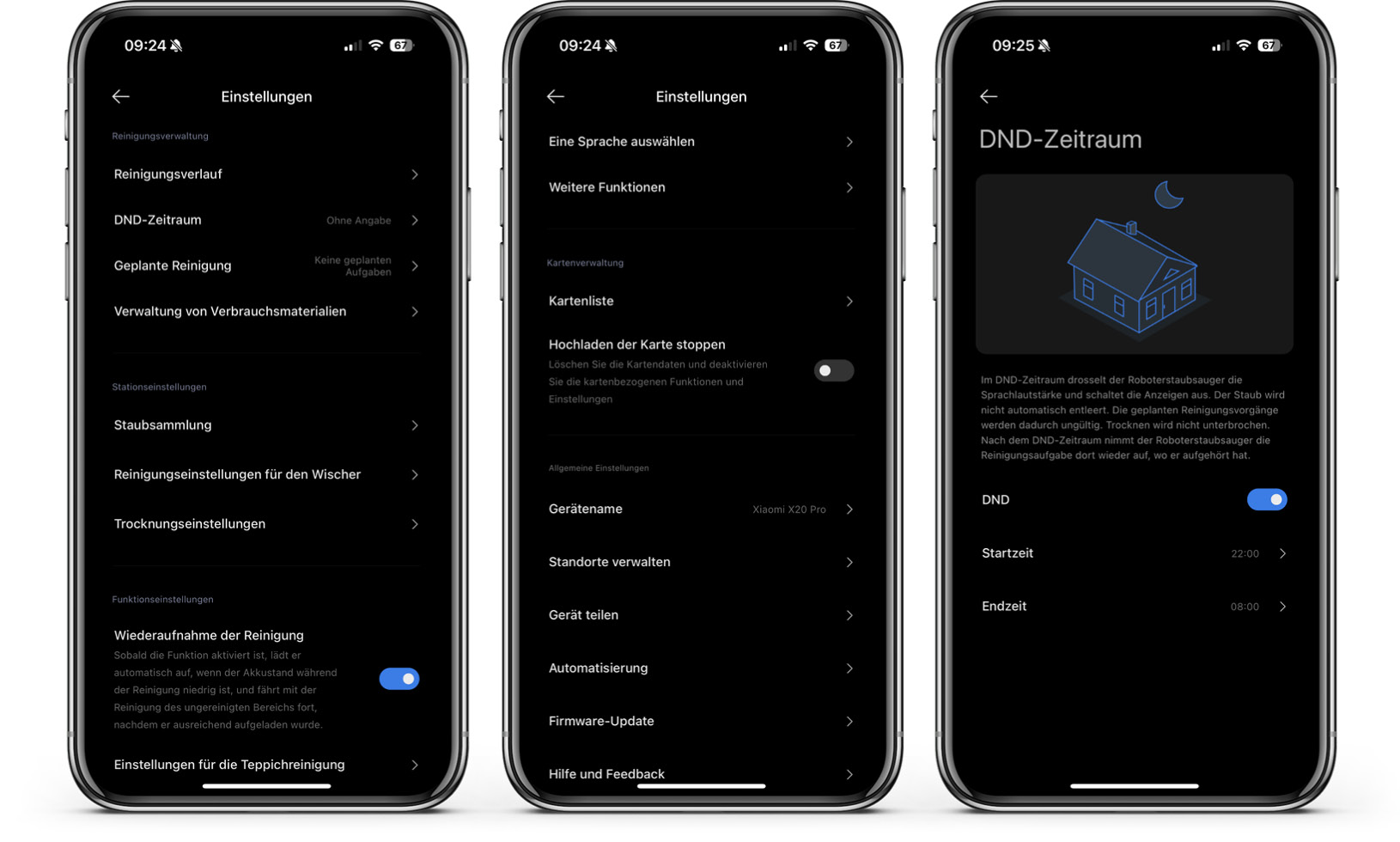 Xiaomi X20 Pro - App - Einstellungen