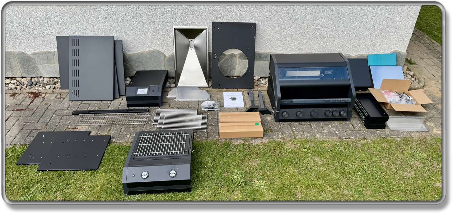 Das ist der Lieferumfang des Grillfürst Independence Gasgrills