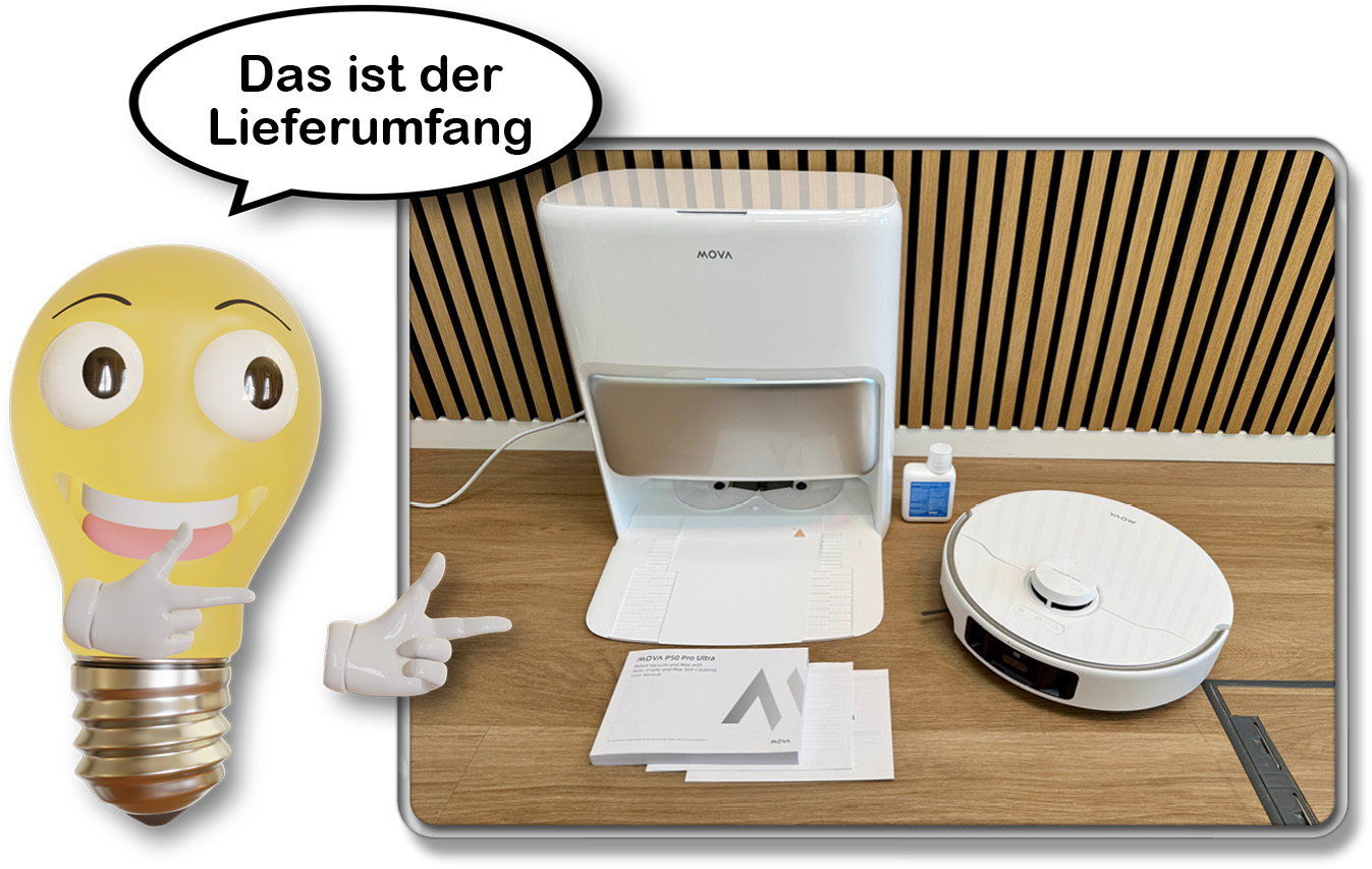 Das ist der Lieferumfang des Mova P50 Pro Ultra