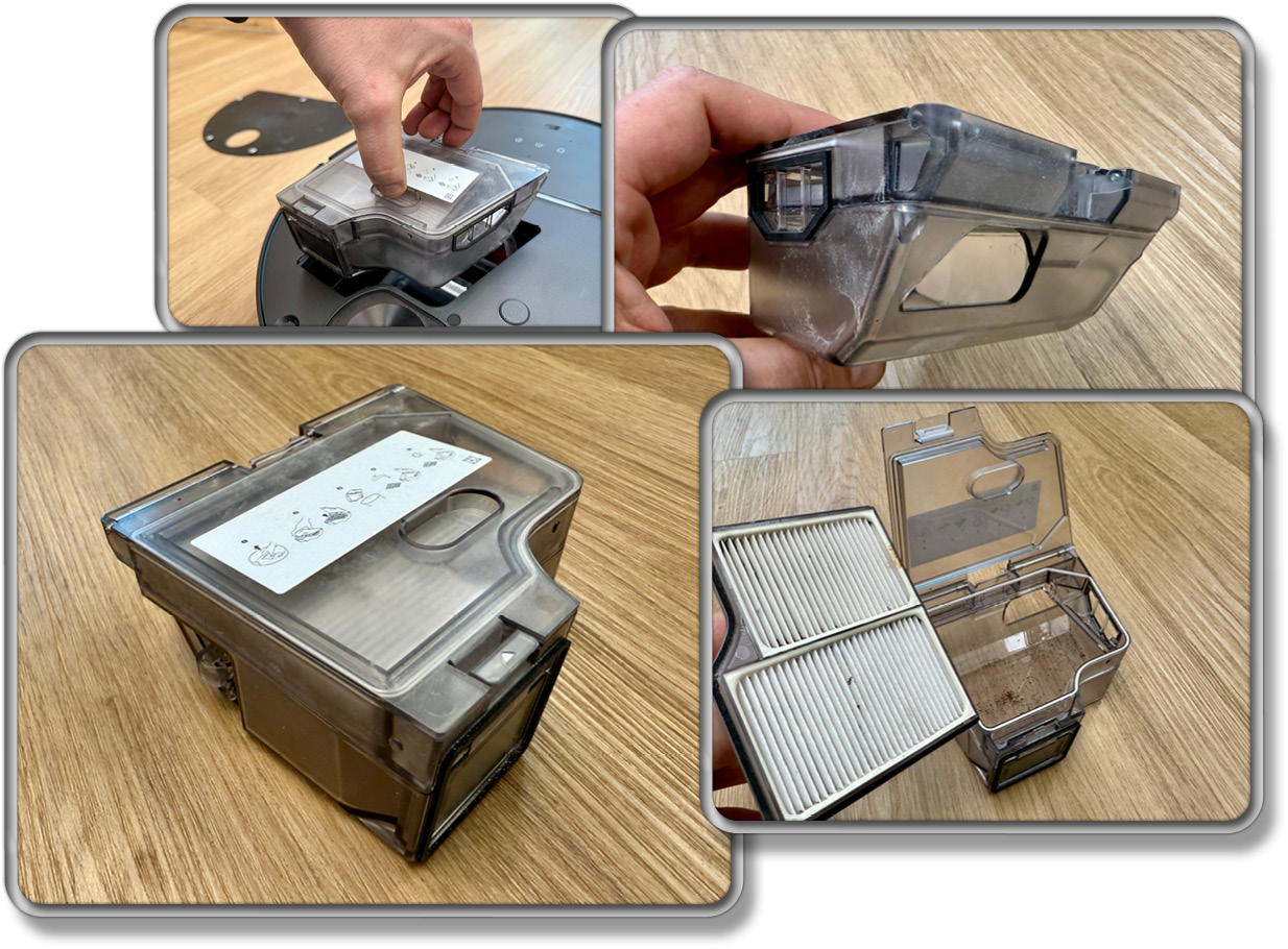 Das ist der Staubbehälter des Roborock Saros 10