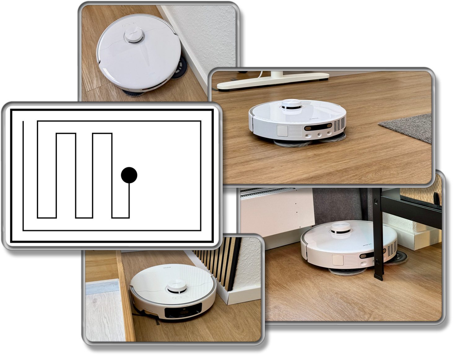 Der Mova P50 Pro Ultra navigiert intelligent in Bahnen und meidet keine Engstellen