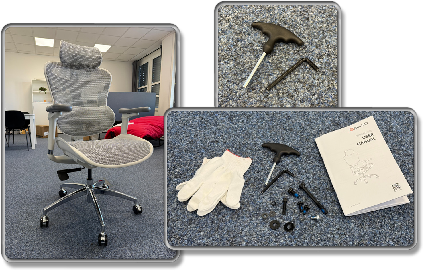 Die Montage war überraschend einfach und Ersatzteile blieben sogar übrig