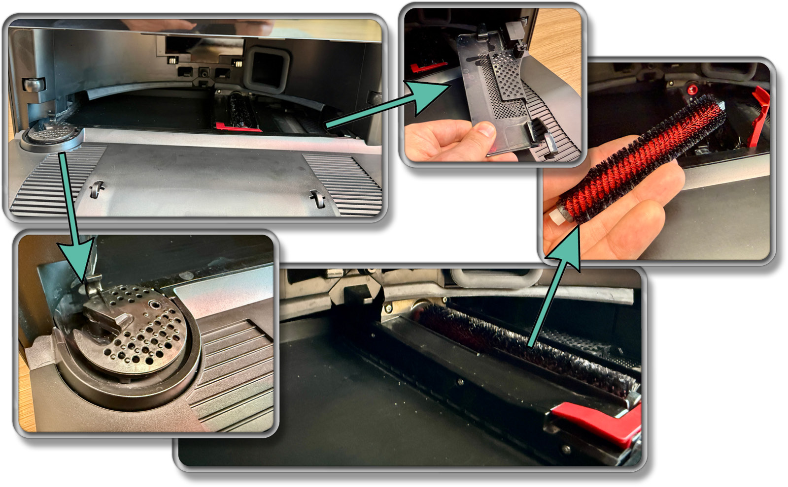 Die Moppwäsche erfolgt in der Garage der Station mit heißem Wasser und Reinigungsmittel