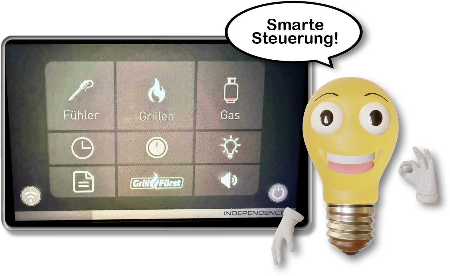 Diese Kacheln erwarten einen auf dem Display