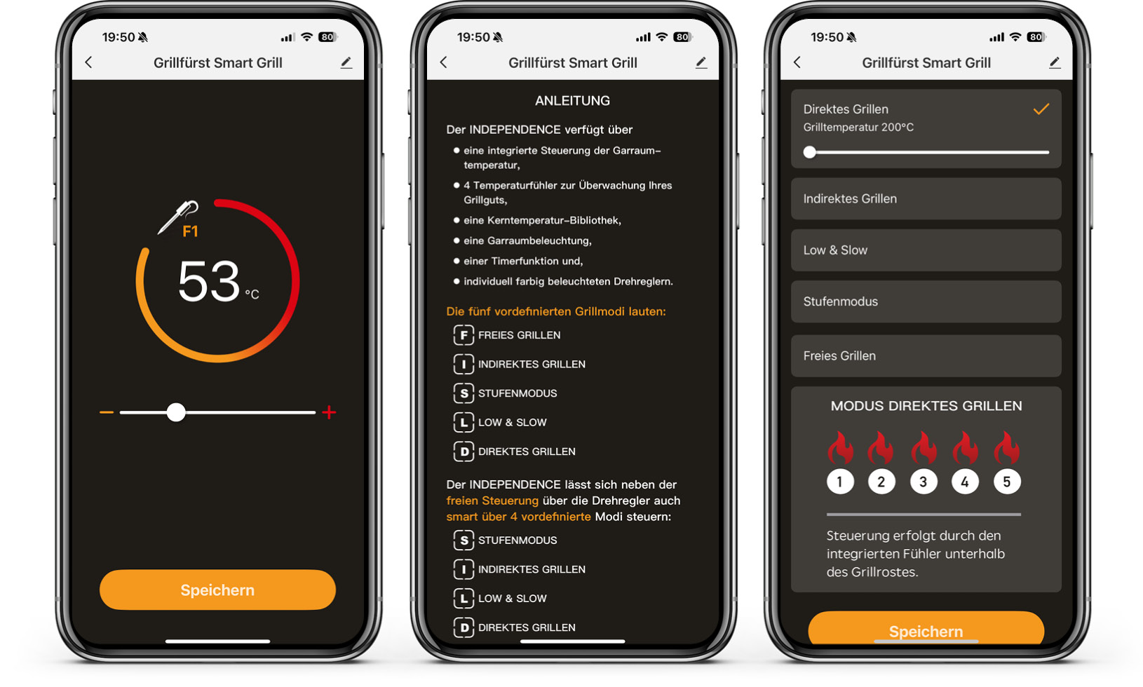 Grillfürst Independence - App - Übersicht 2