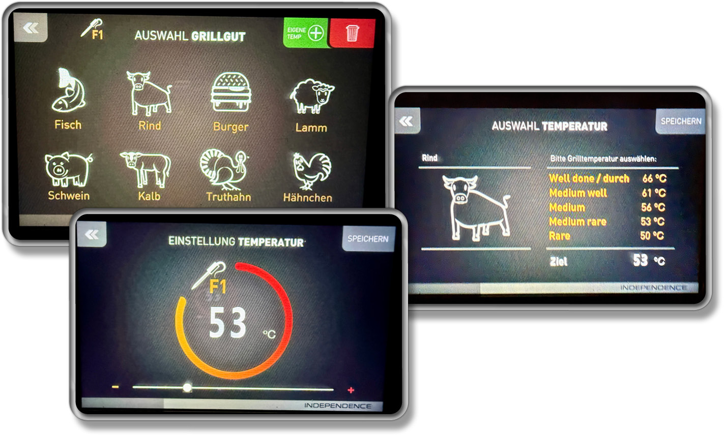 In einer Kerntemperaturbibliothek kann man die perfekte Kerntempertur ermitteln