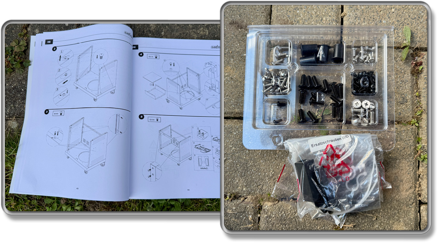 Jetzt folgt der Aufbau des Grillfürst Independence