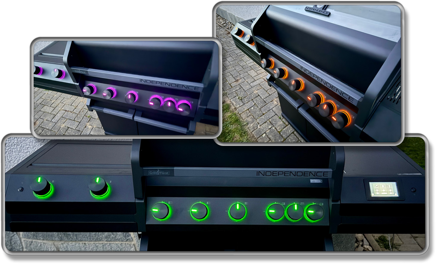 Man hat die Qual der Wahl aus unterschiedlichsten Farbvariationen für die Beleuchtung