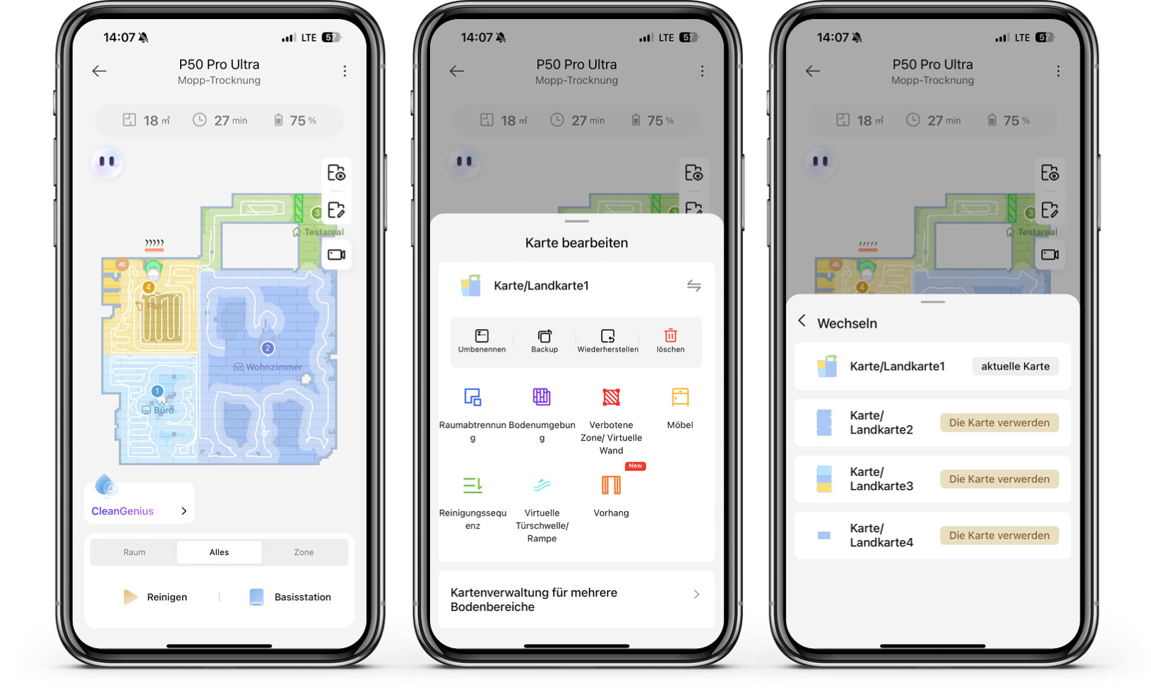 Mova P50 Pro Ultra - App - Karte