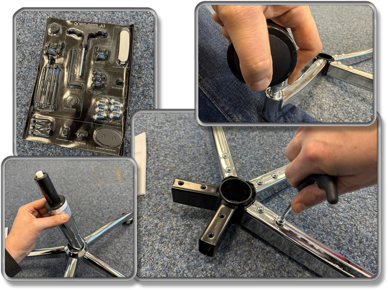 Schritt 1 - Sockel zusammensetzen