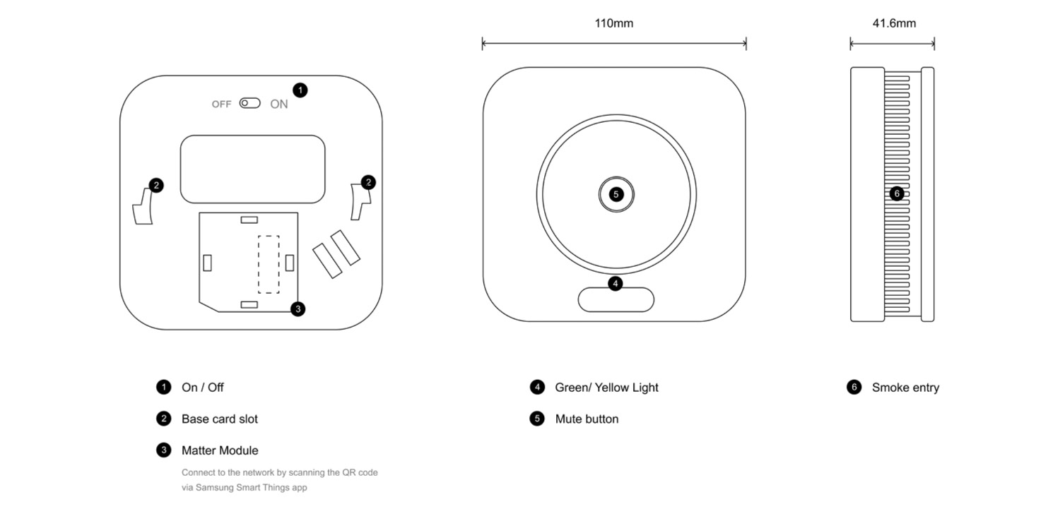 Sensereo MS1 Smart Smoke Detector