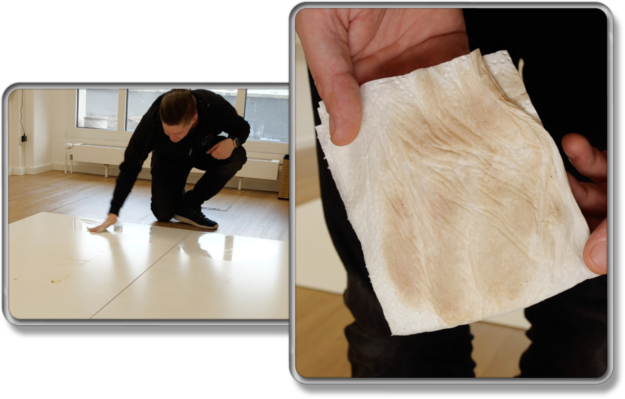 So viel Schmutz hat der Mova P50 Pro Ultra aufgenommen