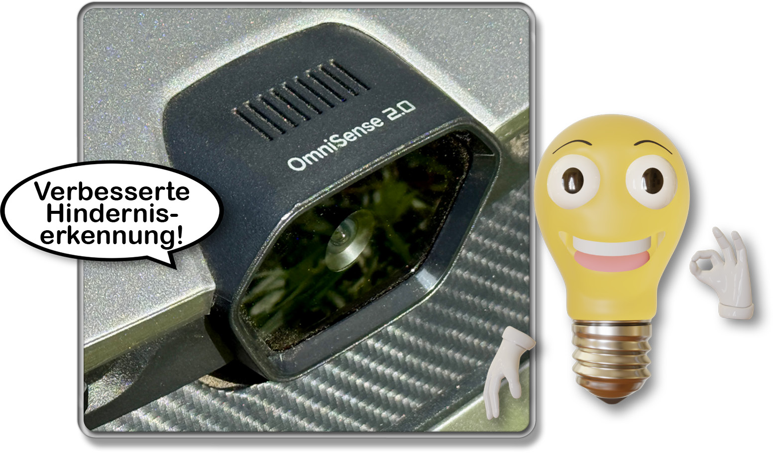 Dank OmniSense 2.0 erkennt der Dreame A2 aufkommende Hindernisse genau