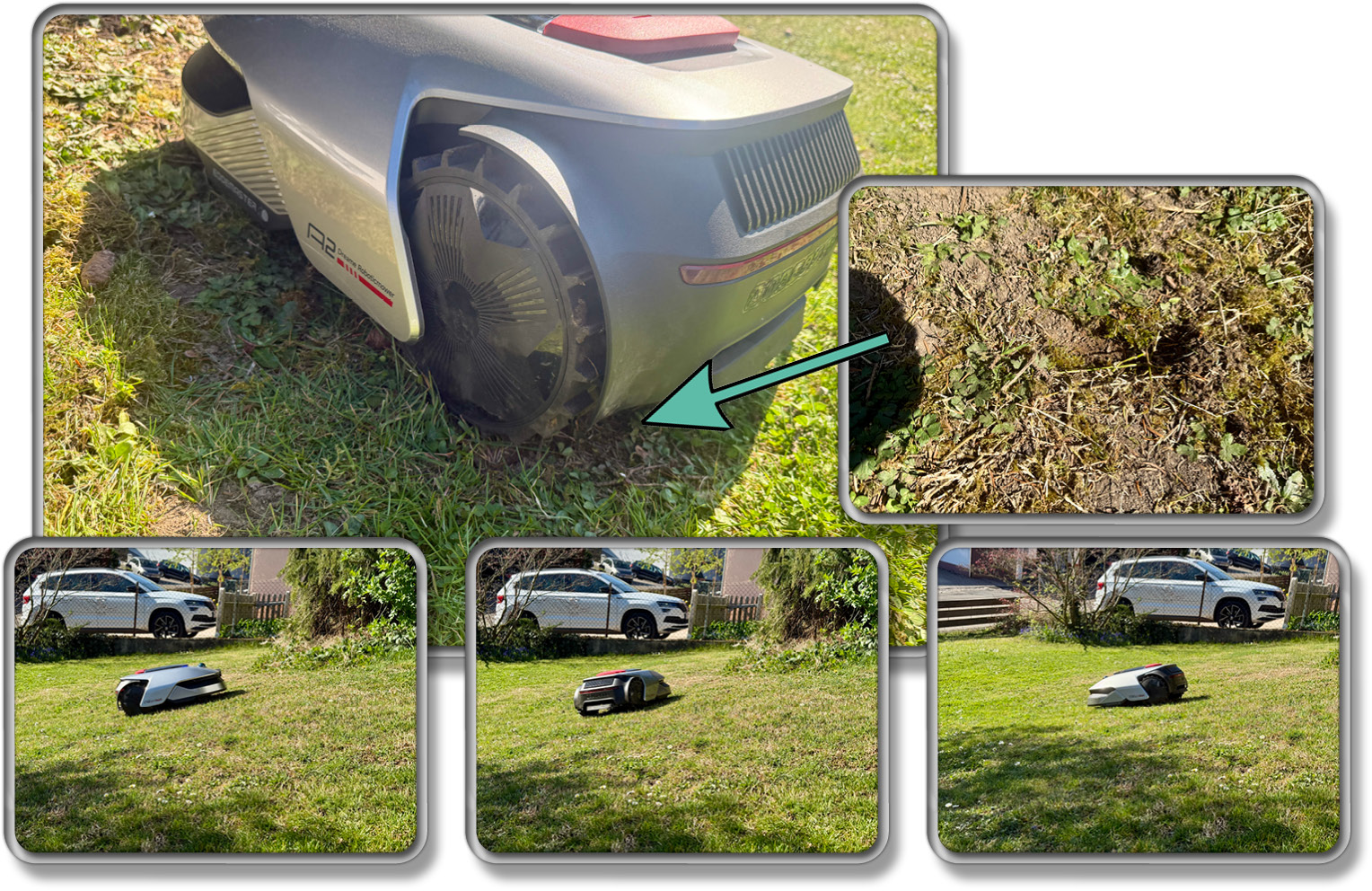 Das Wendemanöver des Dreame A2 funktioniert auf gerader Fläche einwandfrei, jedoch nicht so ganz an steilen Hängen