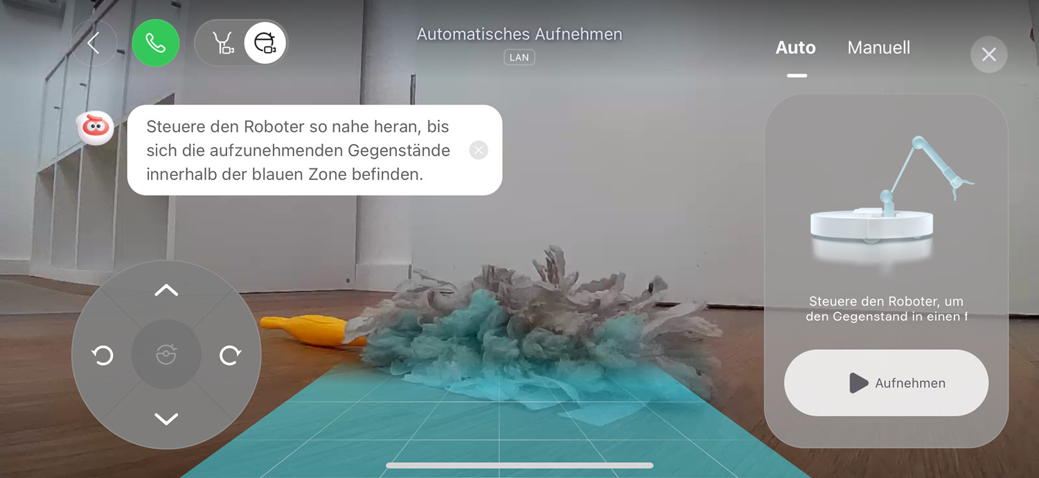 Das manuelle Steuern des Roborock Saros Z70 macht viel Spaß