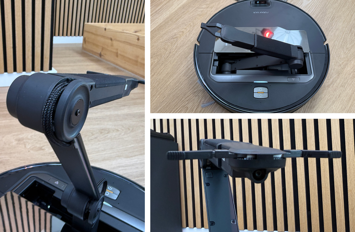 Der Roborock Saros Z70 Roboterarm in der Nahaufnahme