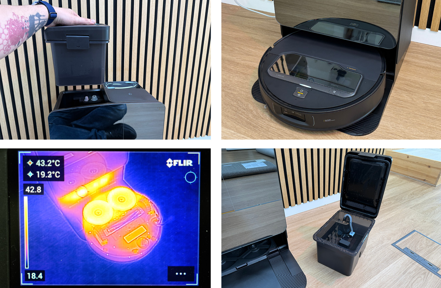 Die Moppwäsche in der Station erfolgt mit heißem Wasser