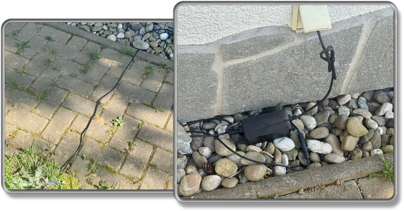 Die Verkabelung der Station des Dreame A2 ist einfach nur ein kurzes Zusammenstecken