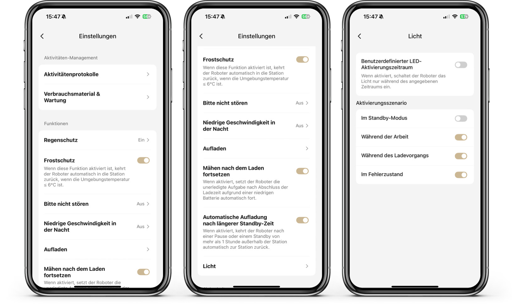 Dreame A2 - App - Einstellungen
