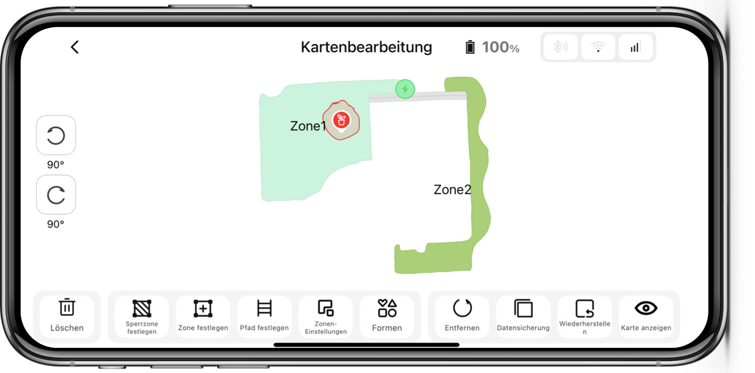 Dreame A2 - App - Zonenerstellung