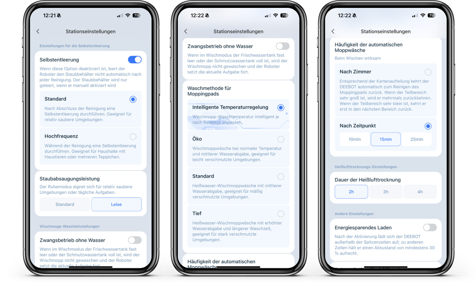 ECOVACS DEEBOT T50 MAX PRO OMNI - App - Station