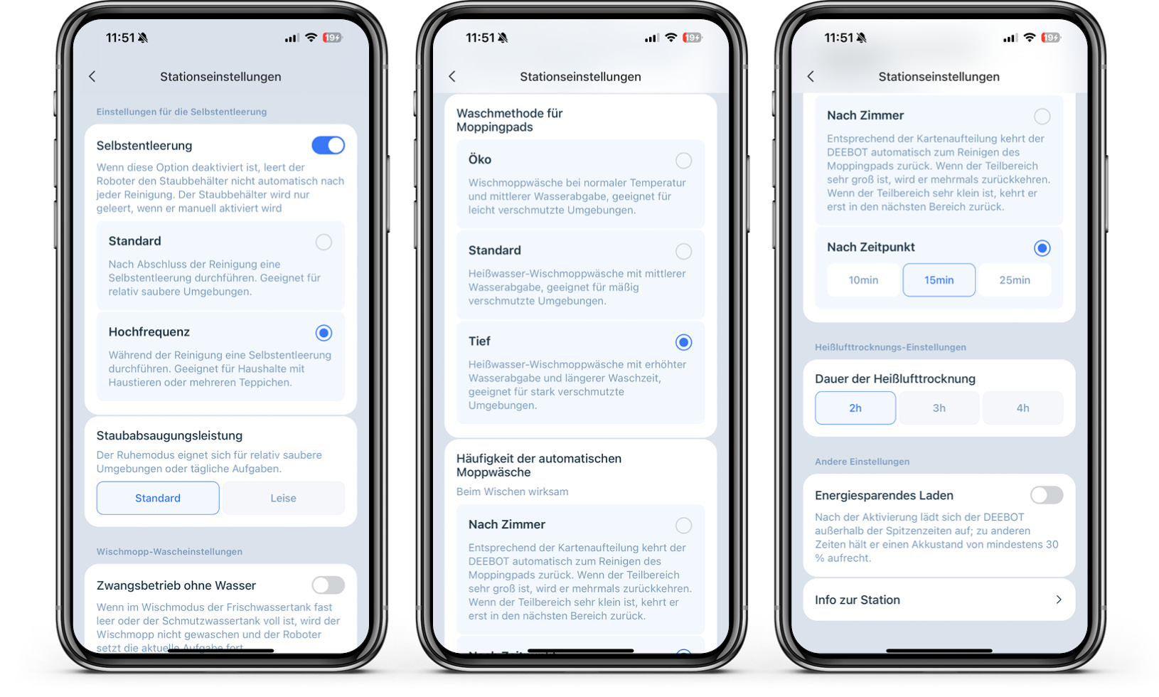 ECOVACS DEEBOT T50 OMNI - App - Station