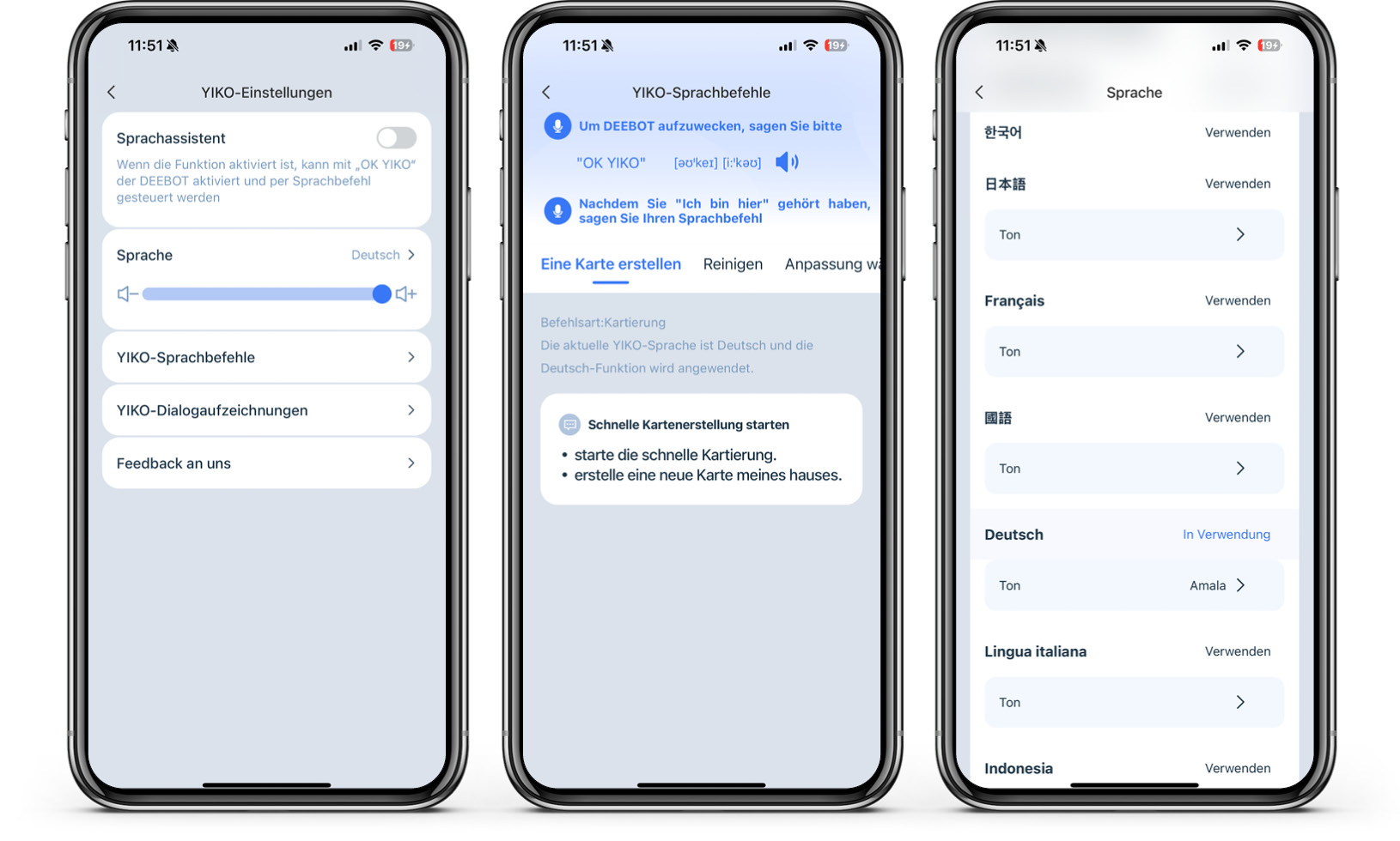 ECOVACS DEEBOT T50 OMNI - App - YIKO