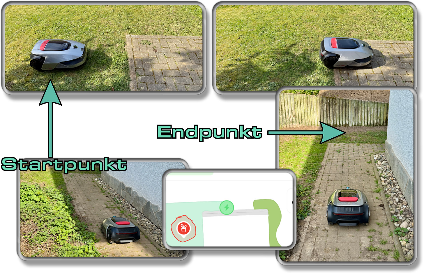 Man kann in der Karte verschiedene Pfade einrichten, damit er in andere Zonen übergehen kann
