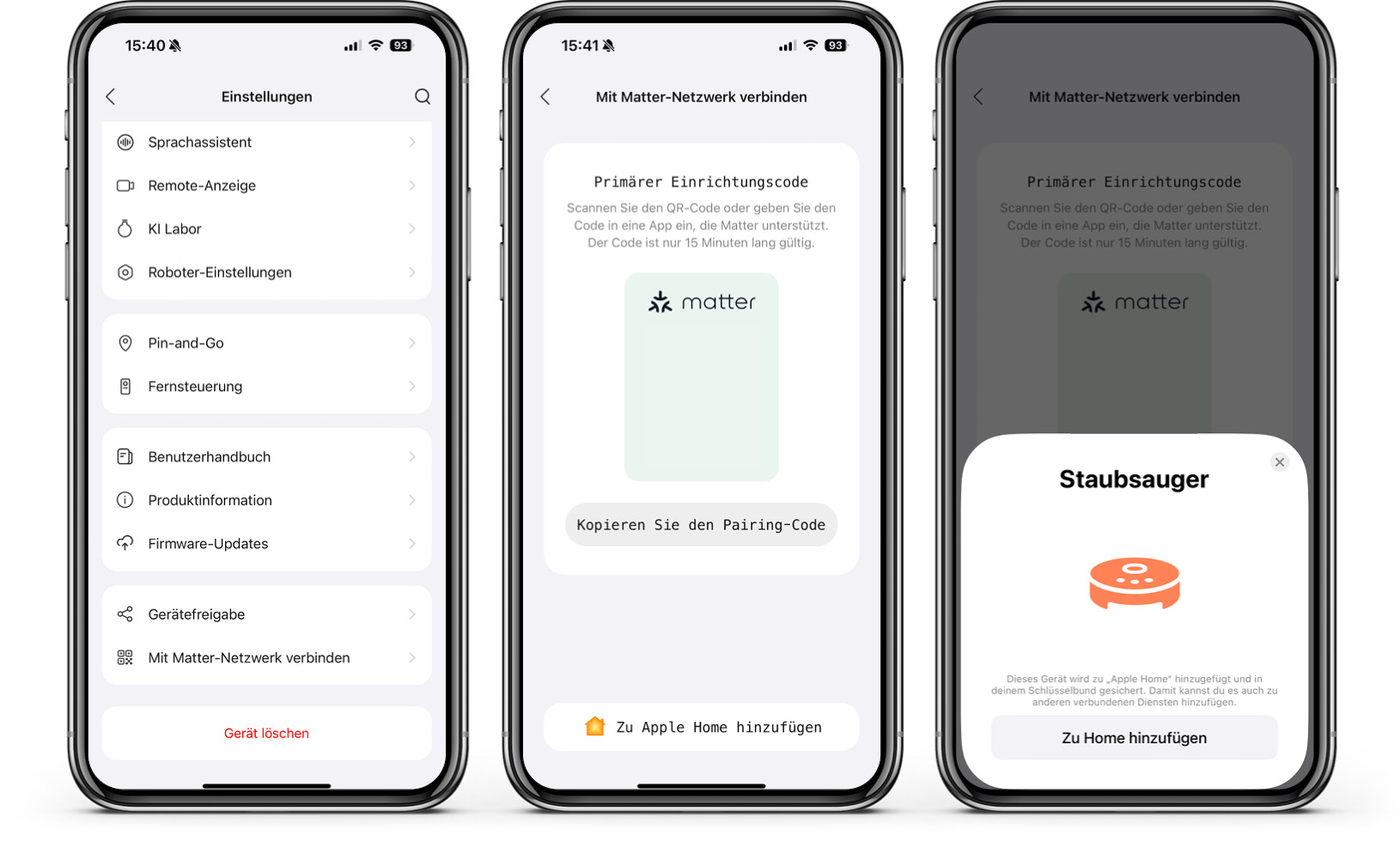 Roborock Matter-Integration