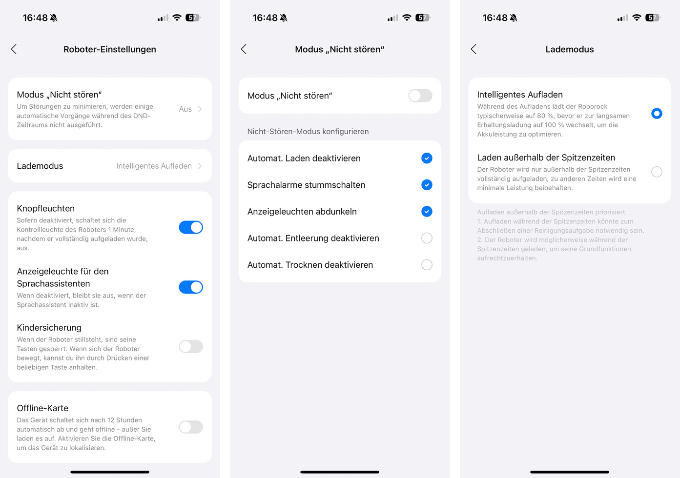 Roborock Saros Z70 - App - Robotereinstellungen