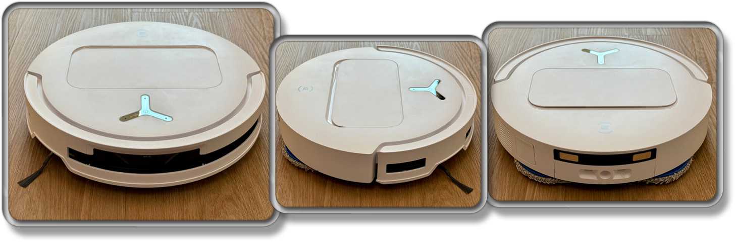 So sieht der ECOVACS DEEBOT T50 OMNI von allen Seiten aus