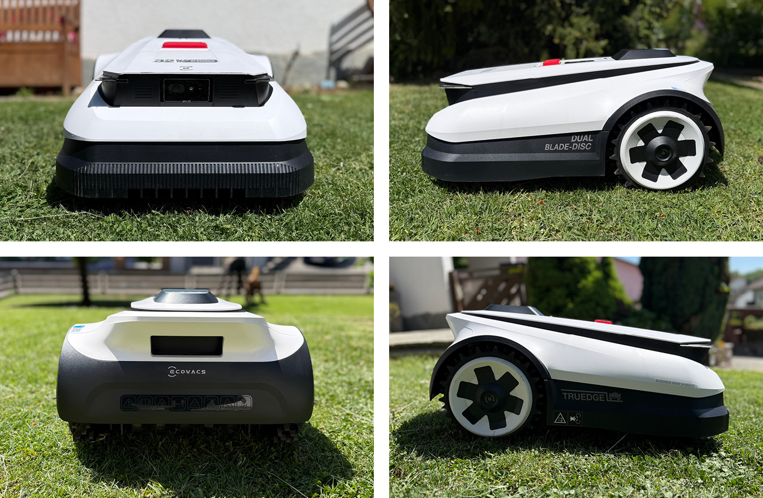 Das alles befindet sich ringsum den ECOVACS GOAT A1600 RTK