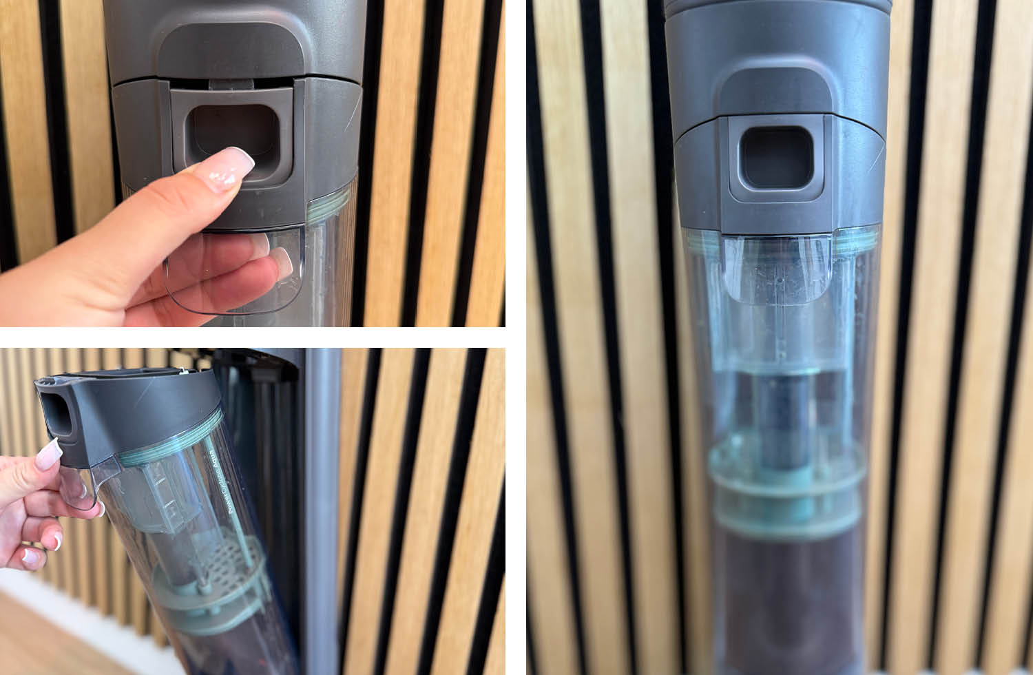 Der Abwassertank des Phillips AquaTrio 700 Cordless