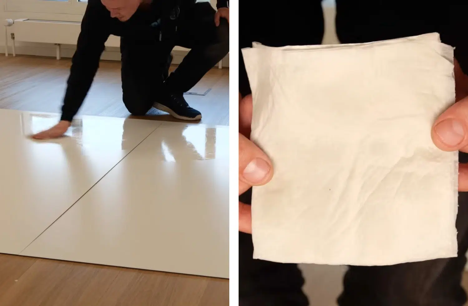 Die Aufnahme von Schmutz ist dem Mova Z50 Ultra gelungen