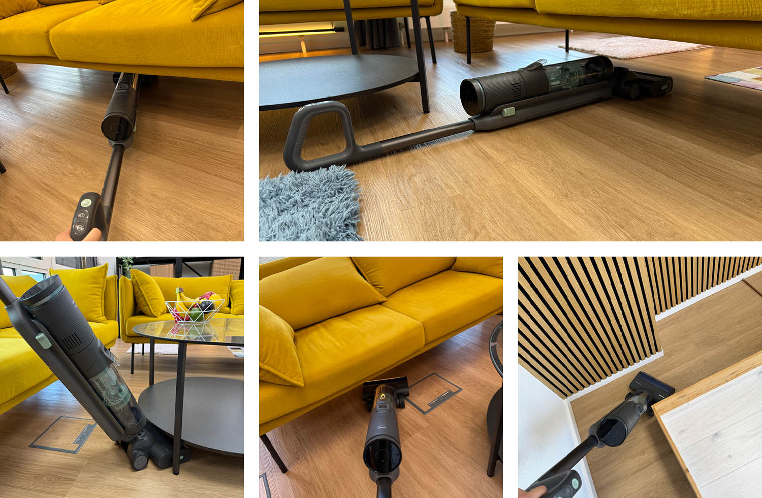 Die Flexibilität der Wischvariante des Philips AquaTrio 7000 Cordless