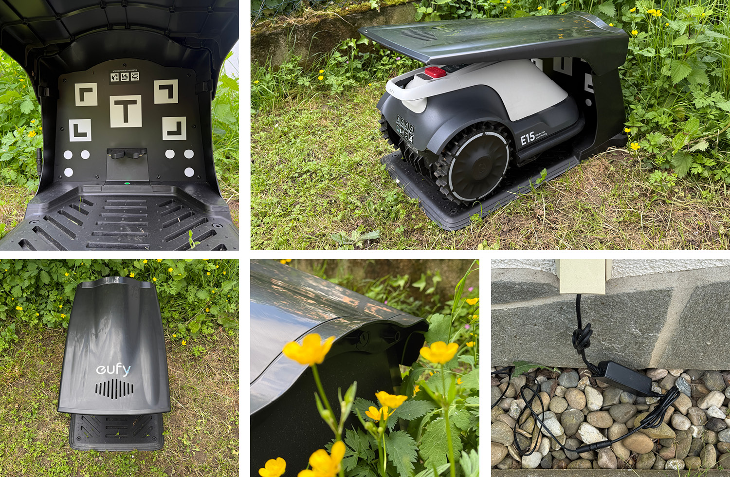 Die Installation des eufy E15 Mähroboter ist einfach, da kein Satellitensignal notwendig ist