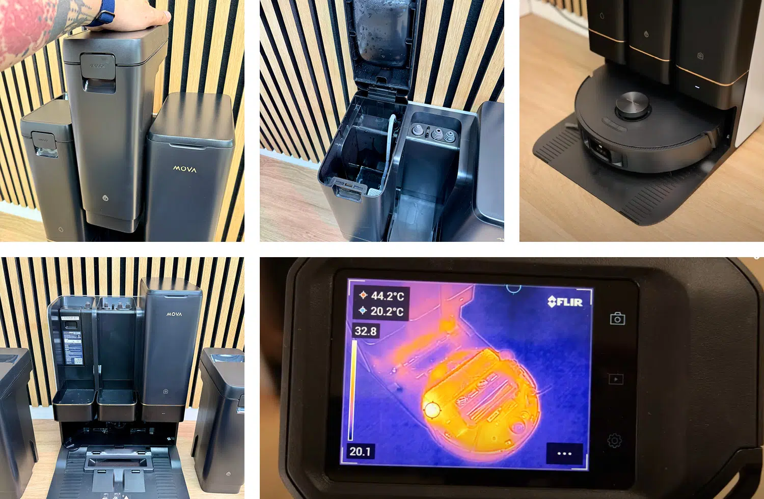 Die Moppwäsche erfolgt mit heißem Wasser in der Station des Mova Z50 Ultra