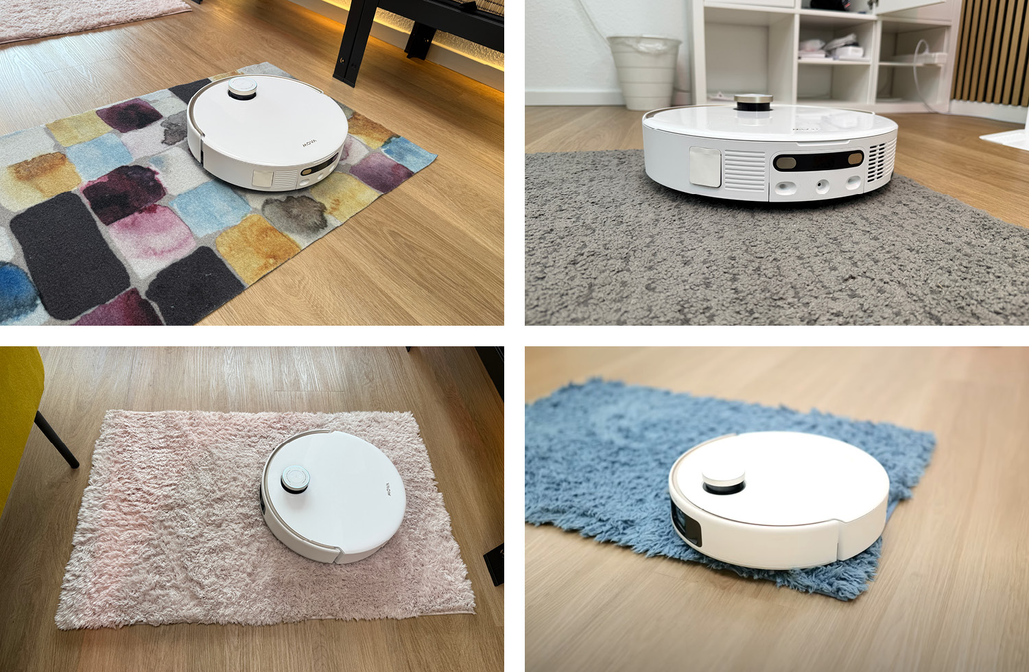 Die Navigation auf Teppichboden ist gut, solange dieser kurze Fasern besitzt