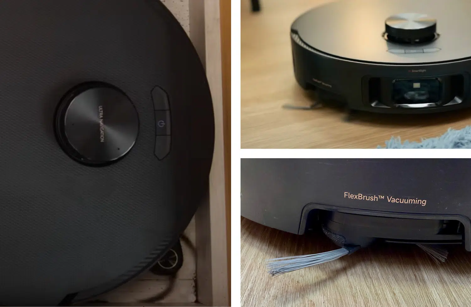 Die Seitenbürste des Mova Z50 Ultra kann nicht nur ausgefahren werden, sondern auch angehoben