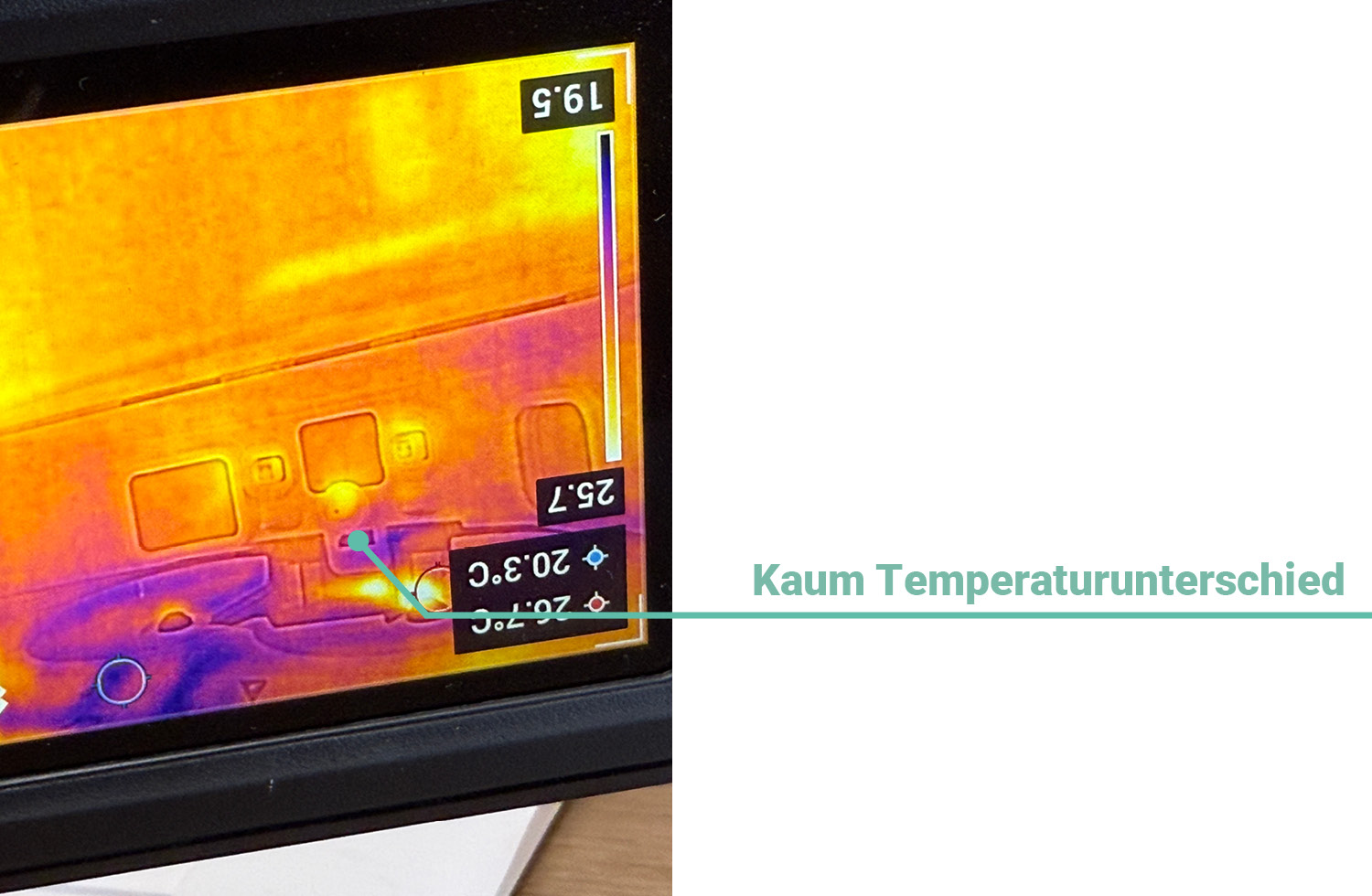 Die Temperatur in der Station war auch nicht sonderlich höher