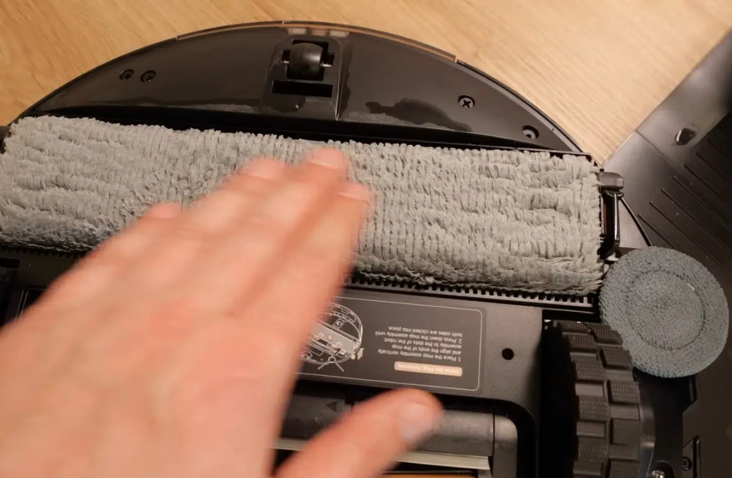 Die Walze war nach der Moppwäsche sehr sauber