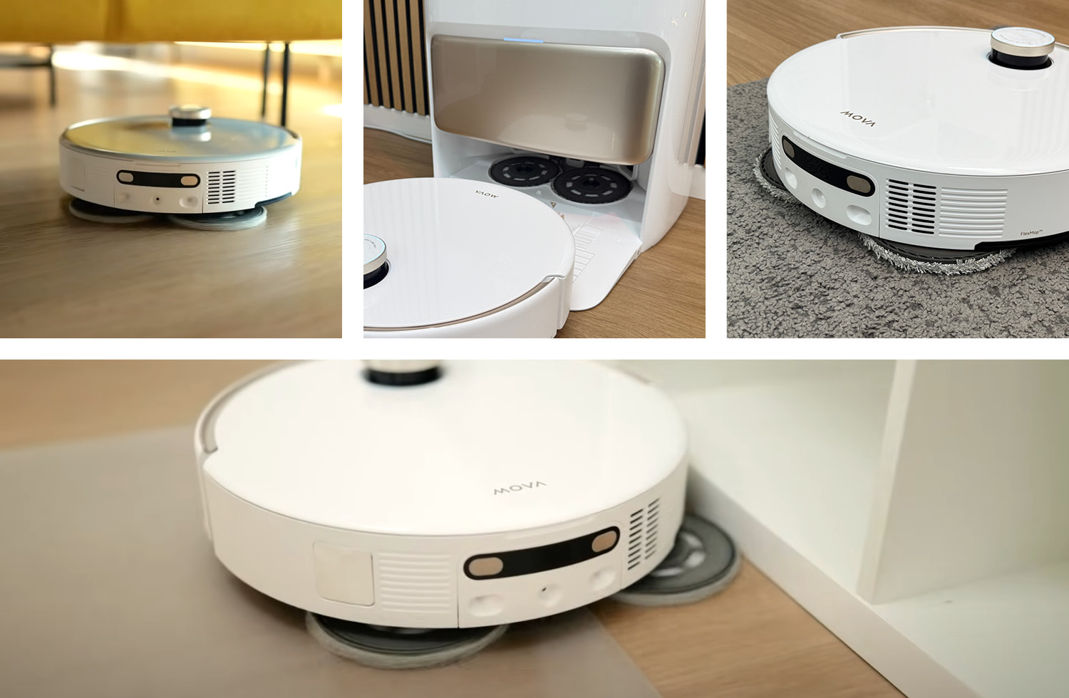 Die Wischmopps des Mova V50 Ultra Complete rotieren nicht nur, sondern haben noch mehr Funktionen parat