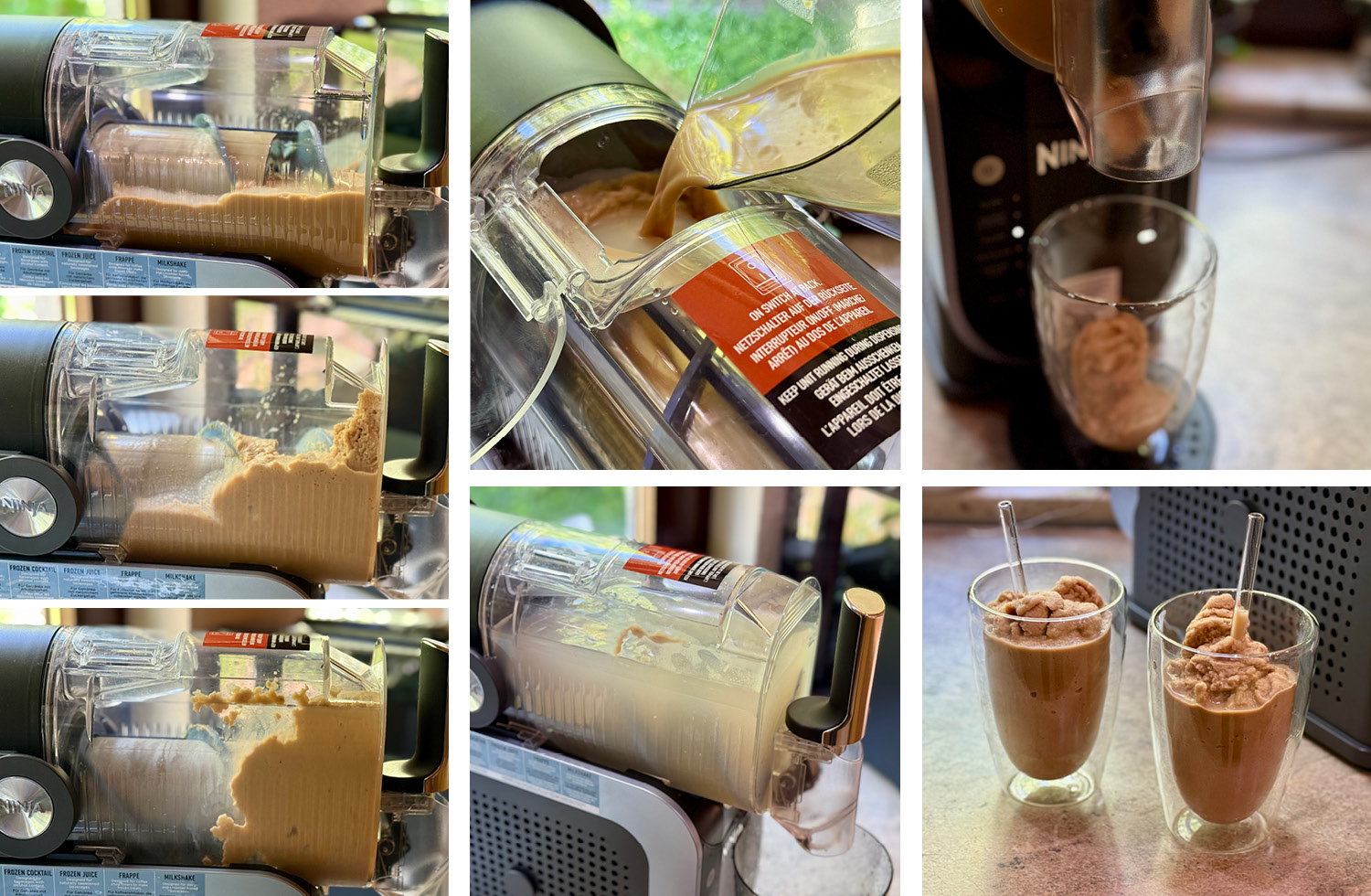 Frappe ist ebenfalls mit der Ninja SLUSHi möglich, ist jedoch ein größerer Reinigungsaufwand