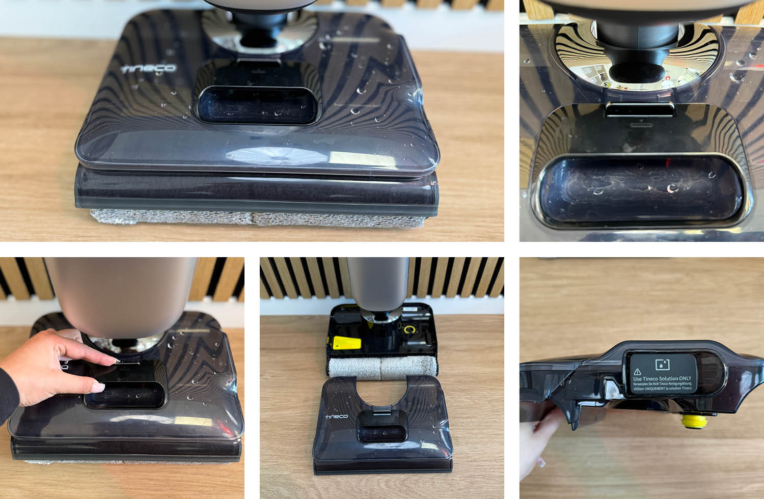 Hier sehen wir den Frischwassertank des Tineco One Floor S9 Artist