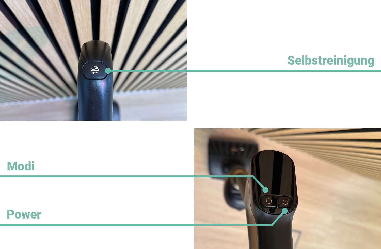 Hier sehen wir die Bedienung des Mova M10