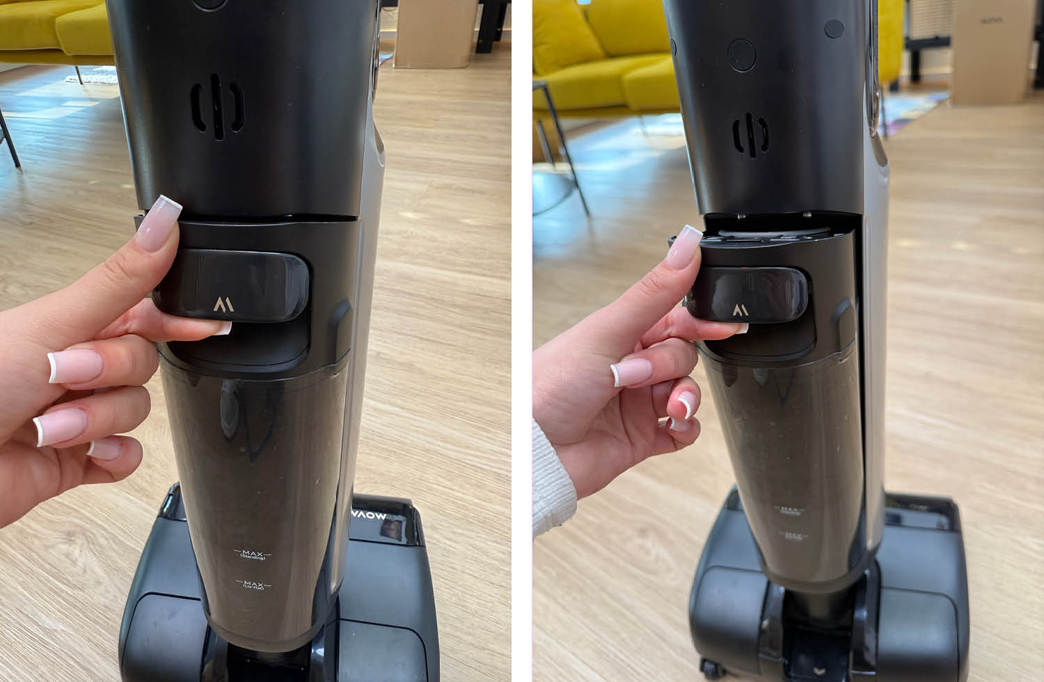 Hier seht ihr das Abwassertank des Mova X4 Pro