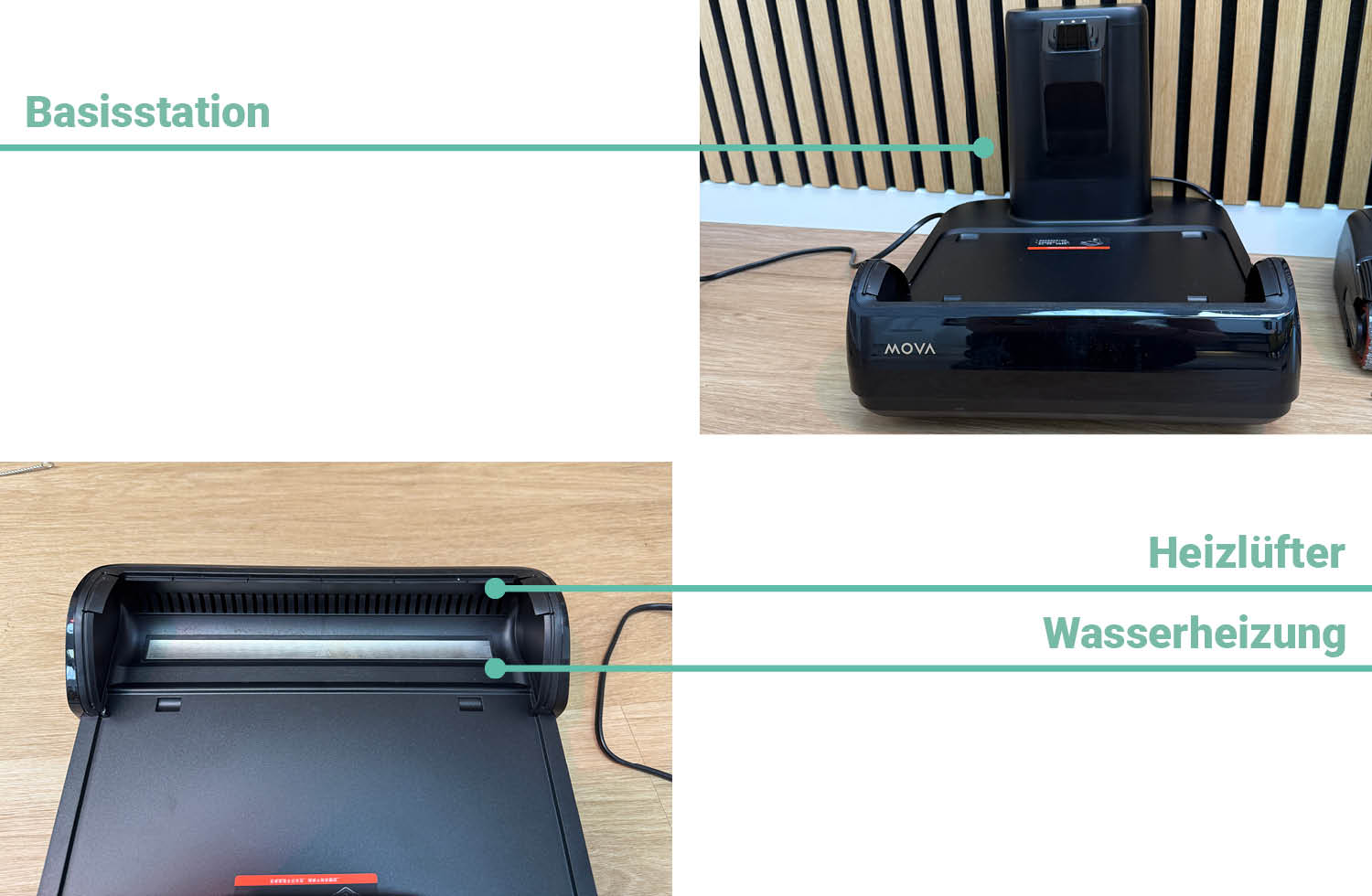 Hier seht ihr die Basisstation des Mova M10