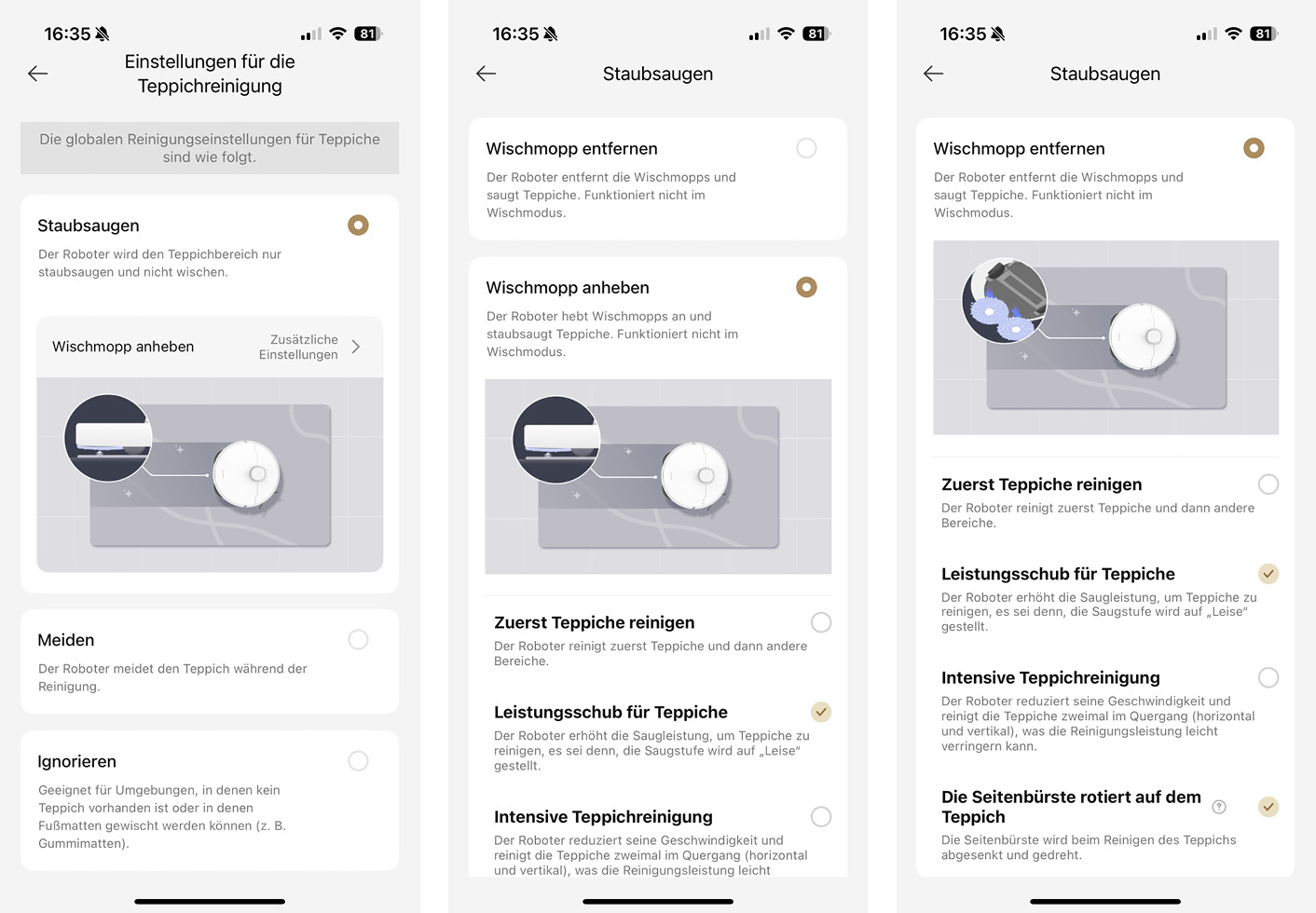 Mova V50 Ultra Complete - App - Teppich