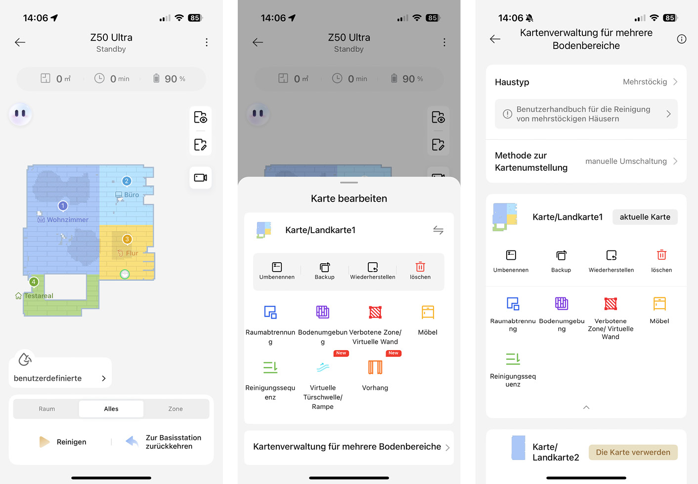 Mova Z50 Ultra - App - Karte
