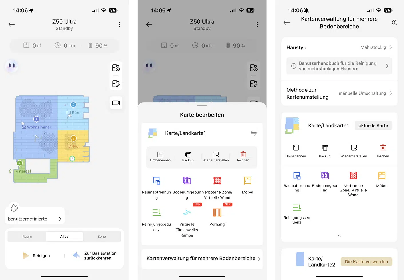 Mova Z50 Ultra - App - Karte